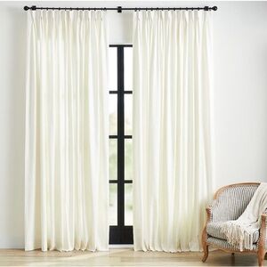 Pottery Barn Emery Linen Pinch Pleat
Curtain, 100% Linen, 50" W x 108" L